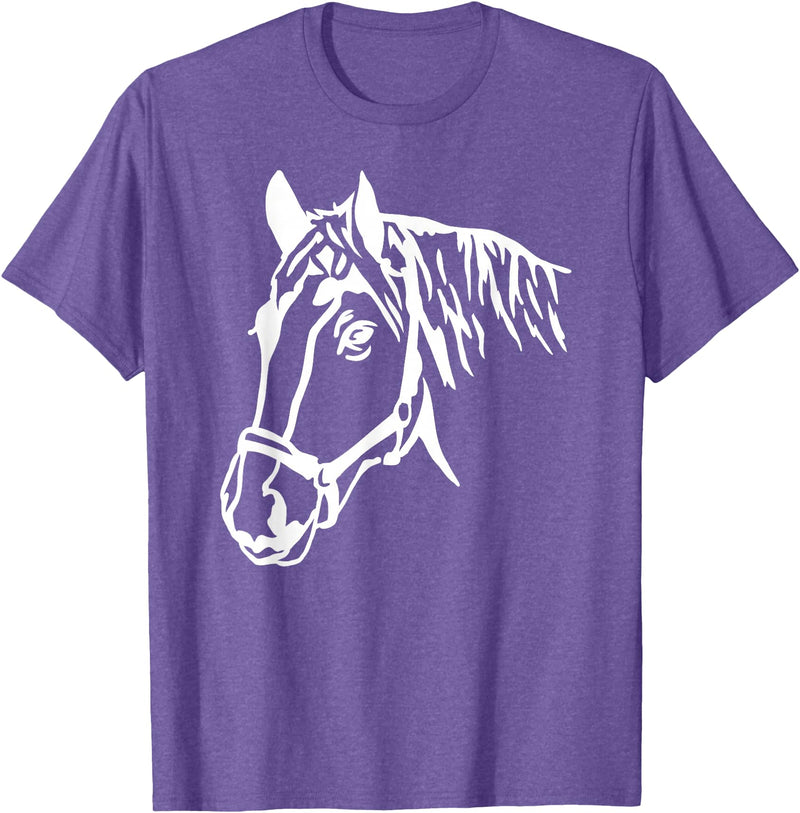 Horse head T-Shirt - Purple Heather