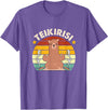 Teikirisi Take It Easy Funny Spanish Llama Latina Yoga T-Shirt - Purple Heather