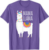 Mama Llama Lover Gifts by Memme Mama Llama Shirt for Women T-Shirt - Purple Heather