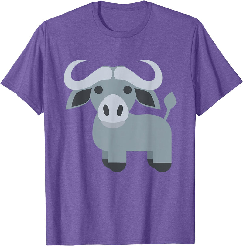 Funny Easy Lazy Last Minute Costumes Water Buffalo Costume T-Shirt - Purple Heather