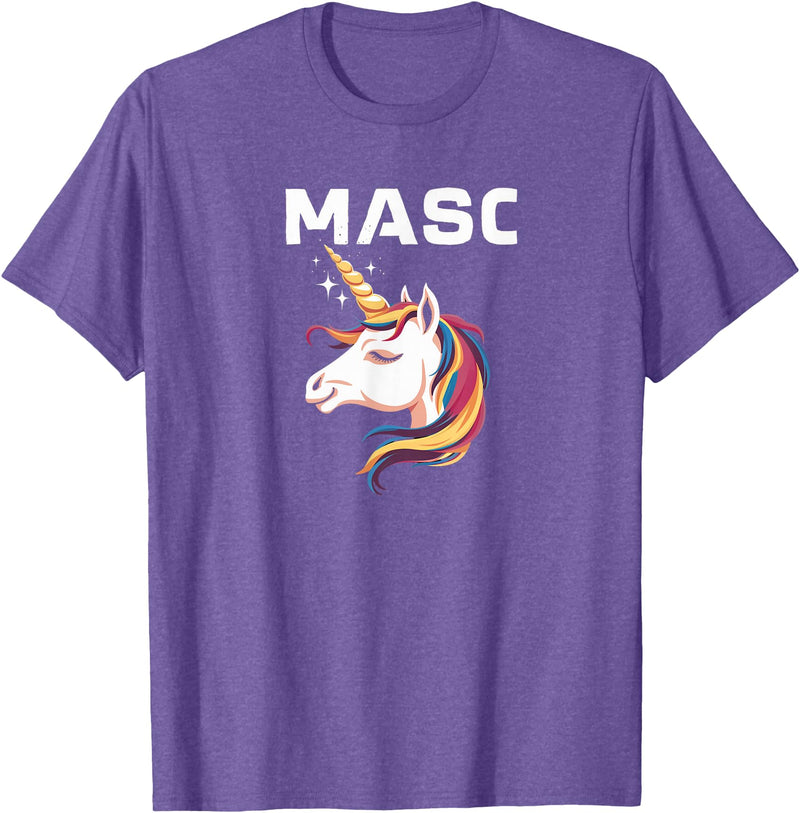 Mens Bear Gay Masc Man LGBTQ Bear Cub Masculine Mens Gay Unicorn Gay Masc Man Bear Cub Masculine Gay Pride T-Shirt - Purple Heather