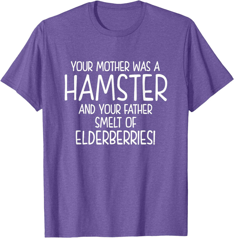 Your Mother was A Hamster and Your Father Hamster Lover T-Shirt - Purple Heather