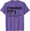 Funny Fishing Apparel Funny Fishing Kid Definition T-Shirt - Purple Heather