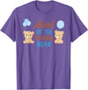 Family Birthday Bear Gifts Aunt of The Birthday Boy Bear 1st Birthday Party Boy T-Shirt - Purple Heather
