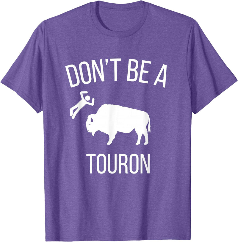 Funny Bison Boujee Cow Shirt - Funny Buffalo Shirt Sei kein Touron - Stroke den Bison nicht T-Shirt - Purple Heather