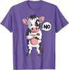 Funny Cow Lover & Owner Gift Ideas Cow Farmer Kids Boys Girls Womens T-Shirt - Purple Heather