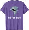 Tornado Chaser Tees We Got Cows Tornado Chaser T-Shirt - Purple Heather
