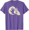 Cute Rabbit Lover Bunny Graphic T-Shirt (Dark Green) in Purple Heather