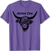 Scottish Highland Scotland gift gifts Scottish highland cattle cow Heilan Coo T-Shirt - Purple Heather