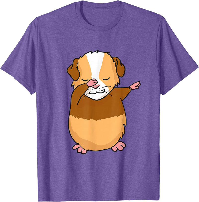 Dabbing Guinea Pig Shirt Dabbing Guinea Pig T-Shirt Funny Dab Gift T-Shirt - Purple Heather