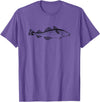 Fishing Cod Fish Cod Fish Graphic Fisherman T-Shirt - Purple Heather