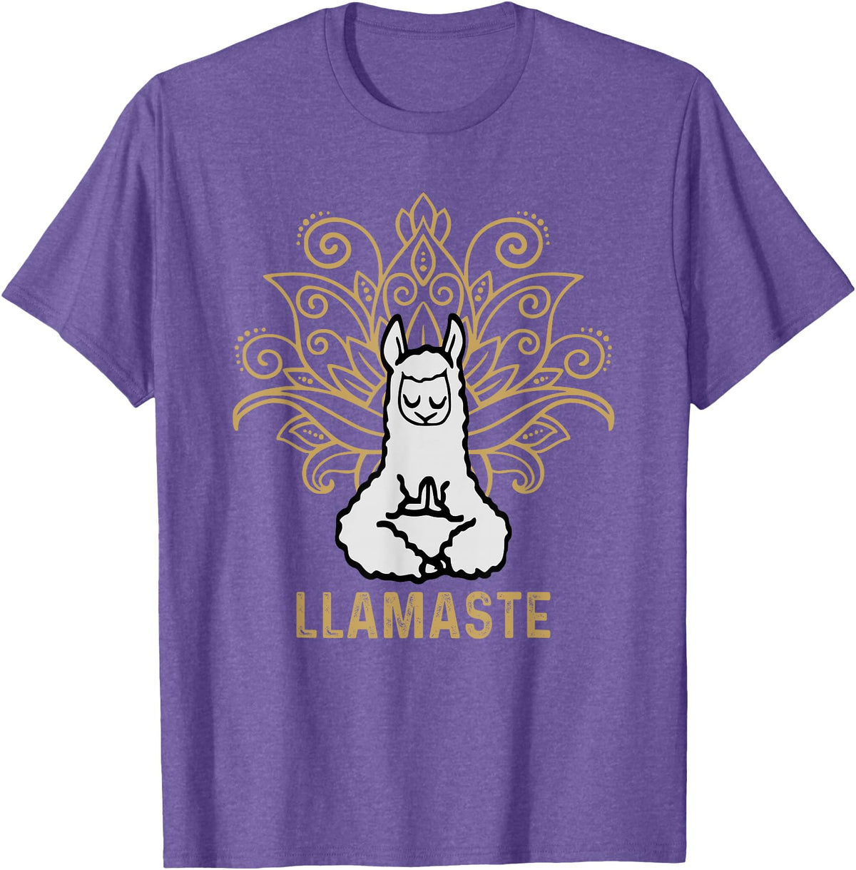 Lama Llamaste Family Summer Sport Yoga Gift Tees Llamaste Yoga Gift For Men Women Kids Lover Llama Yoga T-Shirt - Purple Heather