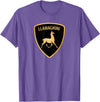 Llamaghini Apparel Co Llamaghini Funny Hillarious Llama Emblem Parody Fun Design T-Shirt - Purple Heather