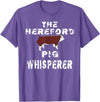Hereford Hog T-Shirt The Hereford Pig Whisperer Apparel Breeder Men T-Shirt - Purple Heather
