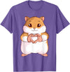 Hamster Lovers Girls Ladies T-Shirt - Purple Heather