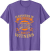 Happiness is a big fish and a witness T-Shirt - Purple Heather