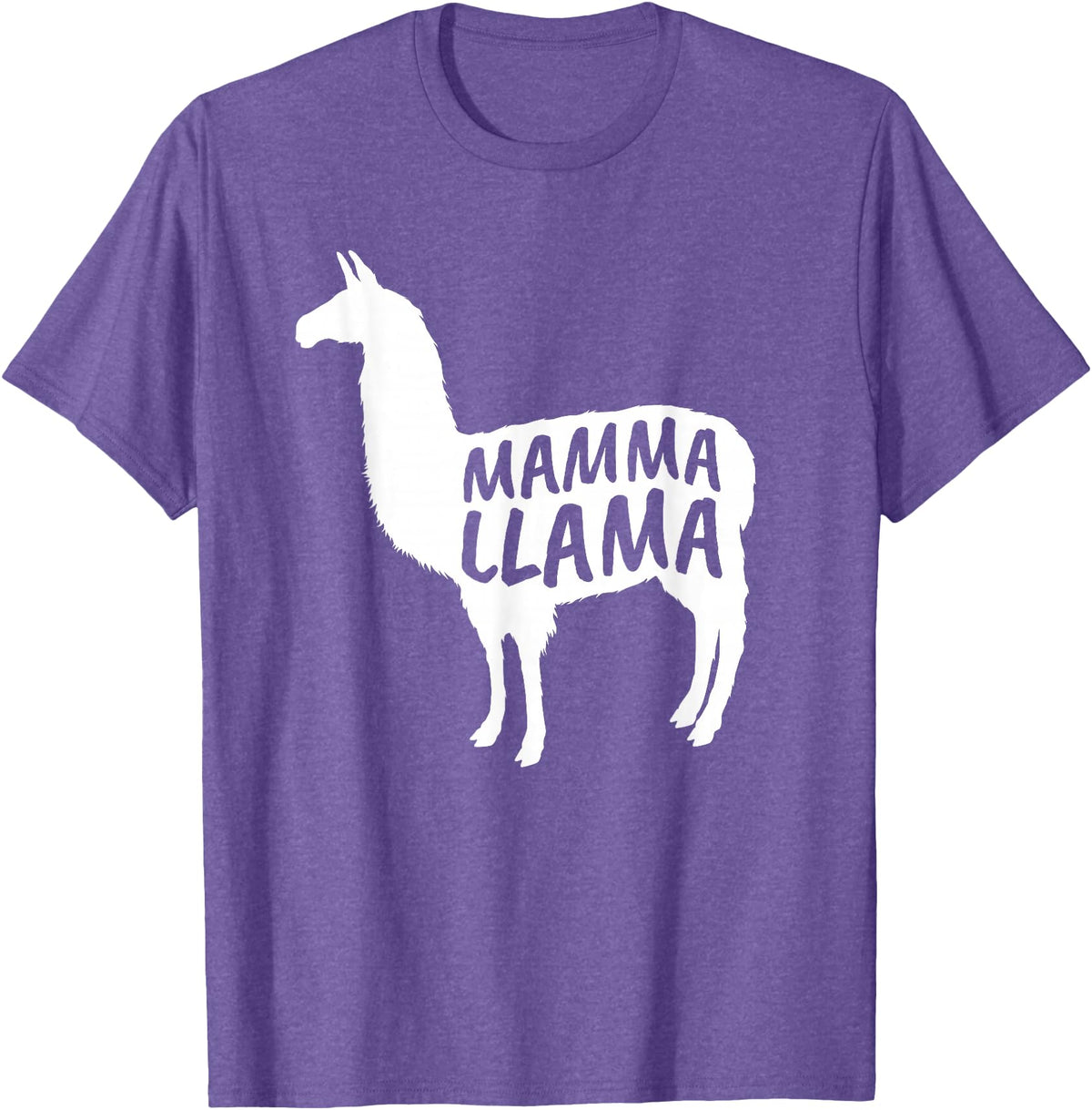 Mamma Llama T Shirt Mamma Llama Tshirt Alpaca Lover Shirt T-Shirt - Purple Heather