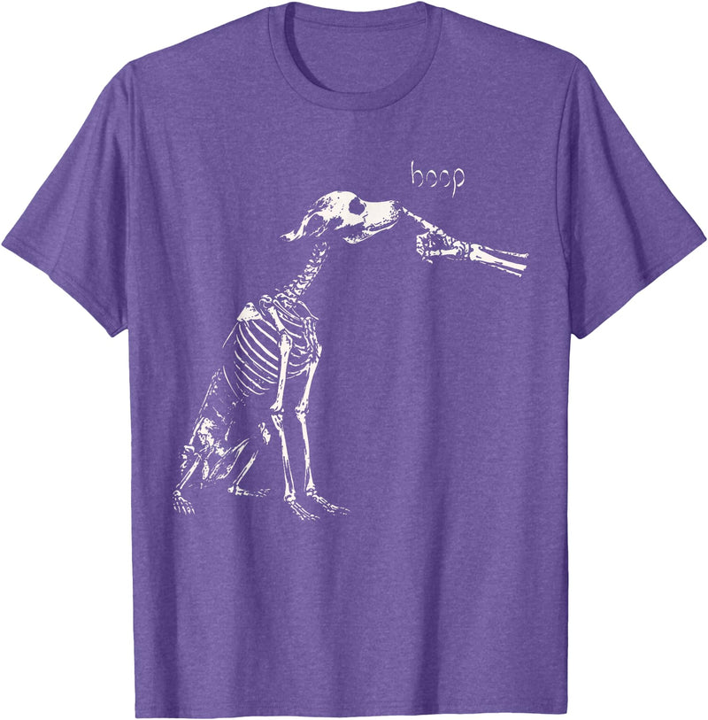 Halloween Boop Dog Skeleton Hand Dog Lover Spooky Season T-Shirt - Purple Heather