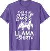 Funny Alpaca Llama Quotes This is my sexy Llama shirt Llama Funny Alpaca T-Shirt - Purple Heather