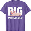 Pig Gift Pig Lover Stuff & Pig Novelty Accessories Cute Pig Whisperer Design For Men Women Farmer Pig Lovers T-Shirt - Purple Heather
