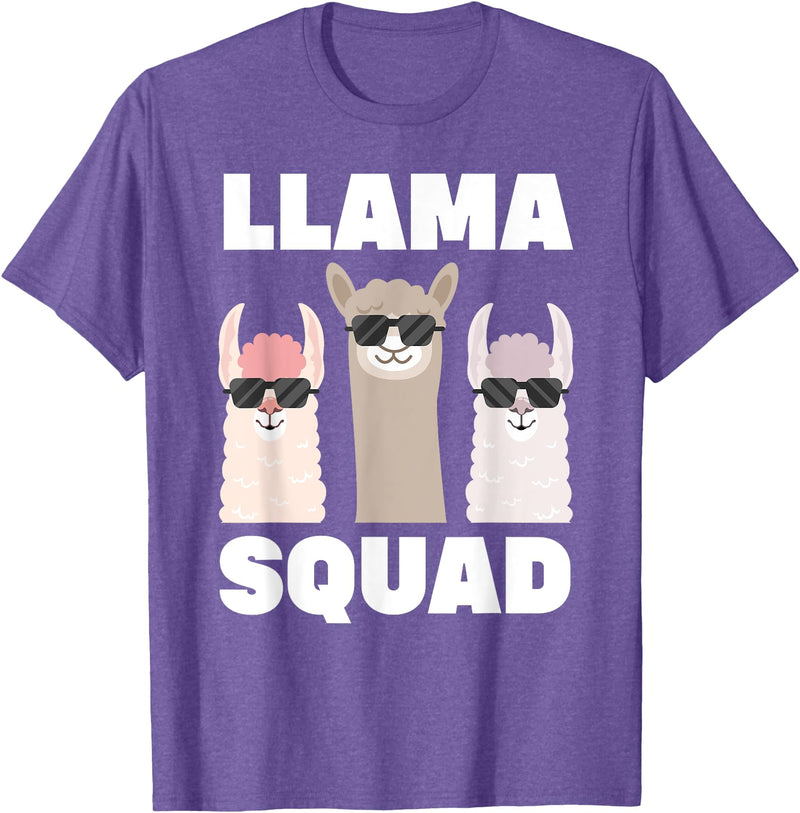 Funny Llama Gift Llama Lover Accessories & Stuff Funny Llama Design For Men Women Llama Alpaca Farm Animal T-Shirt - Purple Heather