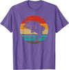 Fishing Accessories & Clothing Gifts Women Men Fish Retro Style Vintage T-Shirt - Purple Heather