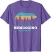 Vintage Mendocino California Souvenirs & Gifts Mendocino Vintage California Grizzly Bear Nature Souvenir T-Shirt - Purple Heather