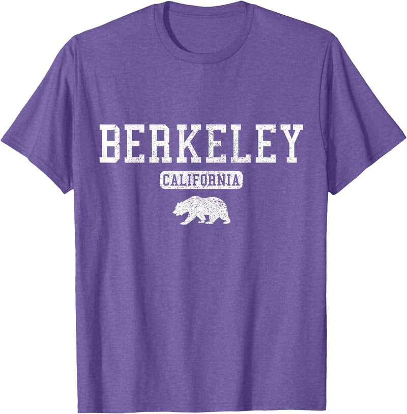 Berkeley California - Apparel & Gifts Berkeley California Bear Pride Vintage T-Shirt - Purple Heather