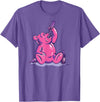 Drunk Gummy Bear - Funny Drinking Illustration Humor Alcohol T-Shirt - Purple Heather