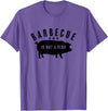 Cotton Canvas Barbecue Is Not A Verb Funny Southern Food Pork BBQ Pig T-Shirt - Purple Heather