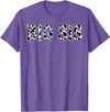 Cow Pattern Print Family Matching Birthday Apparel Cow Big Sis Birthday Family Matching Girl Boy Farm Birthday T-Shirt -