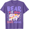 Bear Is My Spirit Animal Bear Spirit Animal T-Shirt - Purple Heather