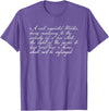 Constitutional Rights Gifts Second Amendment Right to Bear Arms Shall Not Be Infringed T-Shirt - Purple Heather