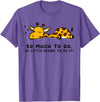 Lazy Giraffe Shirts So Much to Do Lazy Person Tshirt for Giraffe Lover | Giraffe T-Shirt - Purple Heather