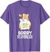 Cute Guinea Pig Tees And Gifts Sorry My Guinea Pig Ate My Homework Guinea Pig School T-Shirt - Purple Heather