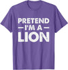 Pretend I’m A Lion Pretend I'm A Lion T-Shirt - Purple Heather