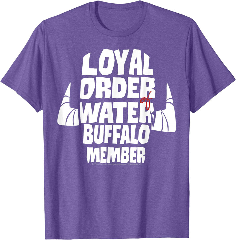 The Flintstones Loyal Order Of Water Buffalo Member T-Shirt - Purple Heather