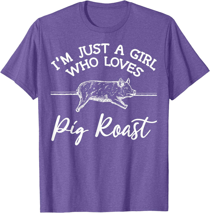Cool Pig Roast Humor Quote Merch Pig Roast Apparel - Top Funny Roasts Lover Design T-Shirt - Purple Heather