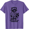 I'm scary before coffee raccoon halloween apparel I'm Scary Before Coffee T-Shirt - Purple Heather