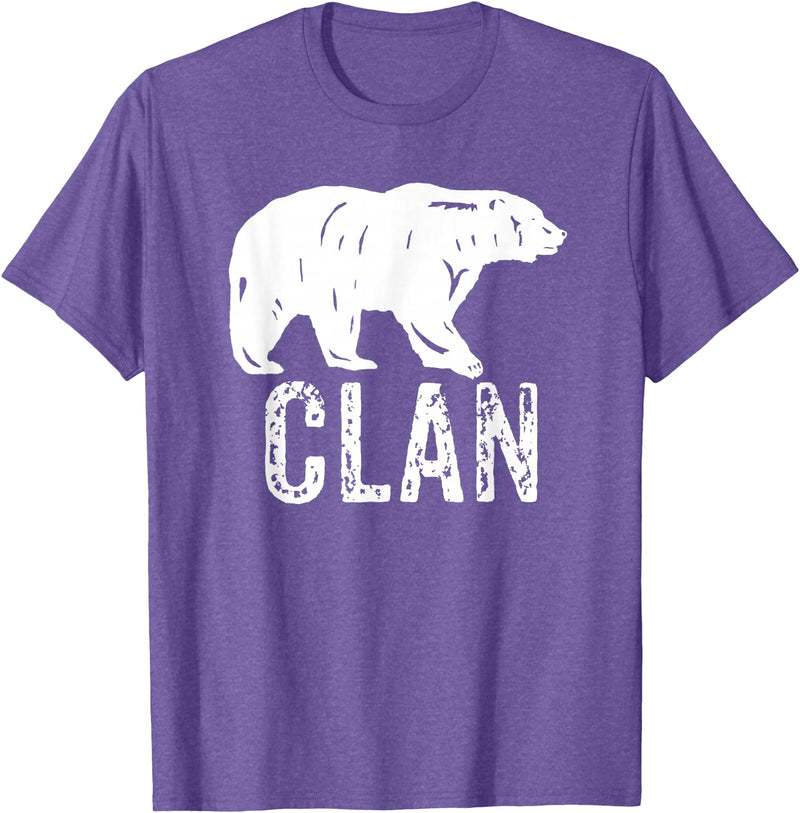 Bear Clan Founding Fathers Clothing Apparel Bear Clan Native American Pride Founding Fathers Tribe T-Shirt - Purple Heather
