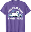 Polar Bear Gift Polar Bear Accessories & Stuff Cute Polar Bear Art for Men Women Kids Polar Bear Lover T-Shirt - Purple Heather