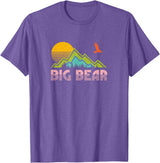 "Big Bear" Retro Sunset Mountain T-Shirt