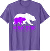 Rett Syndrome Awareness T-Shirt Mama Bear Rett Syndrome Awareness Shirt For Women Men T-Shirt - Purple Heather