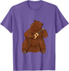 Ukulele Gifts & Accessories Grizzly Brown Bear Ukulele Guitar - Guitarist Uke T-Shirt - Purple Heather
