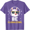 LLama Squad Shirts and Gifts Cute Amazing Llama Pun Be Llamazing Llama Lover T-Shirt - Purple Heather