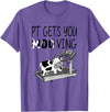 PT Gets You Moo Ving Cow Lover Physical Therapy Therapist T-Shirt - Purple Heather