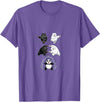 Panda Bear Giant Panda Fusion Dance White Back Panda Bear Giant Panda Fusion Dance Polar White Back Merge T-Shirt - Purple Heather