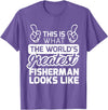 World's Greatest Collection Apparel & Gifts Best Fisherman Ever World's Greatest Fisherman T-Shirt T-Shirt - Purple Heather