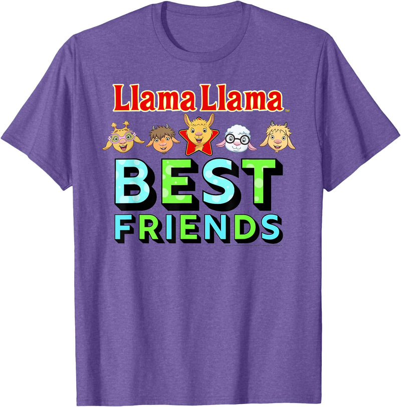 Llama Llama Netflix Best Friends Tee Shirt T-Shirt - Purple Heather