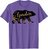Fandy Family Floral Grandma Bear T Shirt Grandma Mother's Day Women Gift T-Shirt - Purple Heather